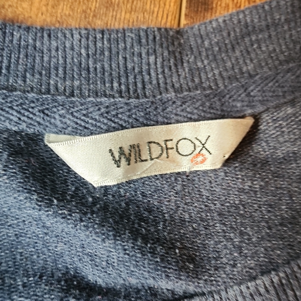WILDFOX | Blue Dopamine Barbiecore Sweatshirt with Colorful Pastel Design | 2X - Picture 4 of 10